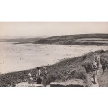 Cliff Walk Benllech Bay Real Photo Postcard
