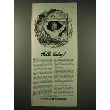 1942 General Electric Ad - Hello Today