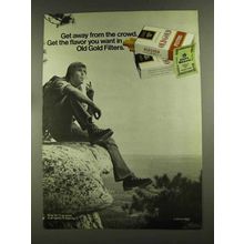 1972 Old Gold Cigarettes Ad - Get Away From Crowd