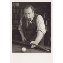 JB Priestly in Snooker Game Book Author Rare Gallery Postcard