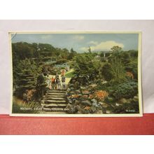 rockery, eirias park, COLWYN BAY, CLWYD, WALES used postcard Valentine 1962 pm =