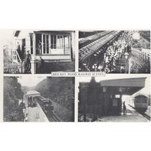 Bricket Wood Railway Fair Train Signal Box Staff Herts RPC Postcard