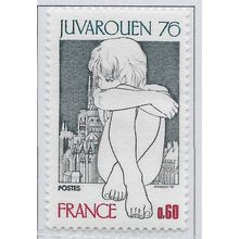 FRANCE 1976 MINT UNMOUNTED MNH YOUTH STAMP FESTIVAL ROUEN GIRL CATHEDRAL