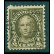 Used 653 1/2c Nathan Hale Just Clears M10251