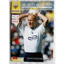 2002 programme Preston North End v. Brighton and Hove Albion