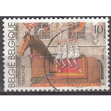 Belgique 1990 Michel 2430 O Cote (2008) 0.40 € Termonde Le cheval Bayard