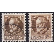 GERMANY Bayern Bavaria [1914] MiNr 0094 I, II ( O/used ) [01]