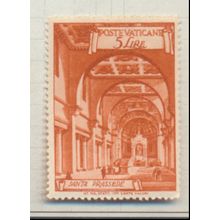 Vatican City Stamp Scott #124, Mint Hinged