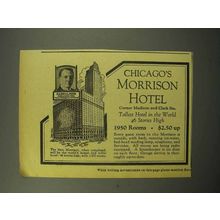 1930 Morrison Hotel Ad - Chicago