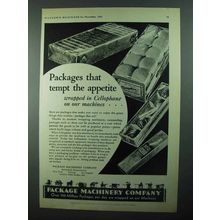 1931 Package Machinery Company Ad - Tempt Appetite