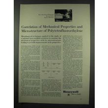 1962 Honeywell Polytetrafluoroethylene Ad - Correlation