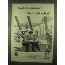 1965 Jim Beam Bourbon Ad - Since When Do You Drink?