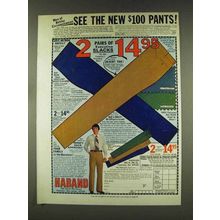 1977 Haband DoubleKnit Slacks Ad - See the new Pants
