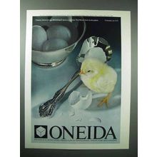 1980 Oneida Michelangelo Flatware, Paul Revere Bowl Ad