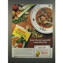 1986 Knorr Vegetable Soup and Recipe Mix Ad - Ten Vegetable