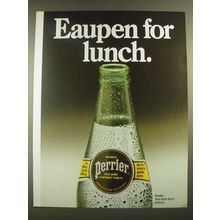 1988 Perrier Water Ad - Eaupen for Lunch