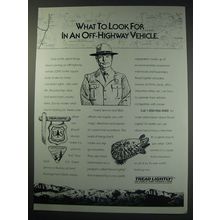 1991 U.S. Forest Service Ad - What to look for in an off-highway vehicle
