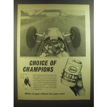 1964 Esso Extra Motor Oil Ad - Choice of champions