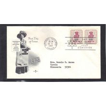 FDC Rose Craft 5c Vote For Women Pair (Cachet-Typed/A) CV39281