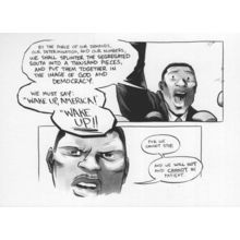 John Lewis Wake Up America USA Black Rights Equality 1963 Speech Postcard