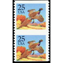 2283d, Mint NH 25¢ Imperforate Pair Error - Pheasant Stamps - Stuart Katz