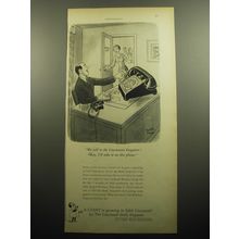 1958 Cincinnati Enquirer Newspaper Ad - cartoon by Robert Day - My call?