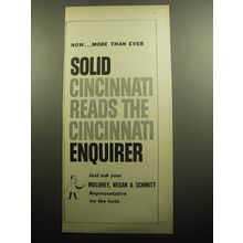 1958 Cincinnati Enquirer Newspaper Ad - Now.. more than ever