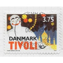 DENMARK DANMARK 1993 TIVOLI PLEASURE GARDENS 150 YEARS 3.75Kr USED DATED