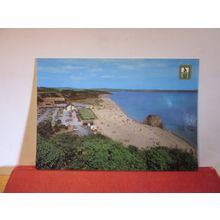 BEACH & COLISEUM, CARLYON BAY, St. AUSTELL, CORNWALL unused postcard by FISA =