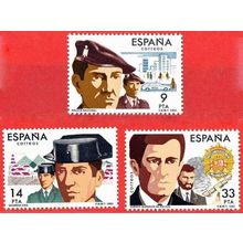 España. 1983. Mi # 2574 / 76. State Security Forces. Police, Civil Guard