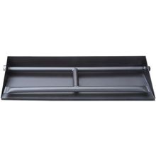 Stanbroil 20.5" Dual Fireplace Burner and Pan, Black Steel