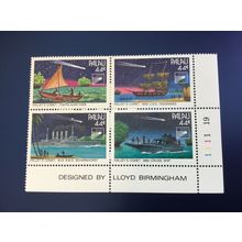 ICOLLECTZONE US Palau 95-98 Plate Block VF NH Halley’s Comet
