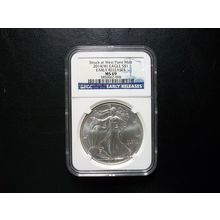 2014(W) NGC Silver Eagle Early Releases Struck at West Point Mint MS69