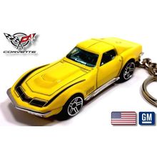 RARE KEY CHAIN YELLOW CHEVY CORVETTE C3 CUSTOM Ltd Ed