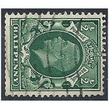 1934 SG439a 1/2d Green Wmk Sideways Good+ Used . .