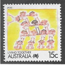 AUS 1988 15c 'LIVING TOGETHER - SPORT' FINE USED (EBID67-149)