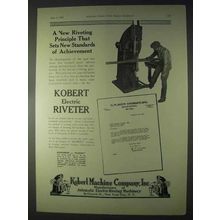 1922 Kobert Electric Riveter Ad - Achievement