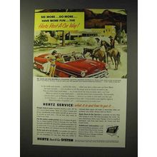 1954 Hertz Rent-A-Car Ad - See More