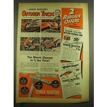 1952 Schick Injector Razor Ad - Outdoor Tricks as practiced by Dan Ryan