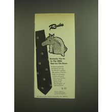 1974 Rodes Rivetz Tie Ad - Kentucky ties in to the 100th run for the roses