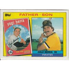 1985 Topps Baseball card 132 Dale Berra/Yogi Berra Father-Son