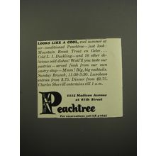 1951 Peachtree Restaurant Ad - Looks like a cool