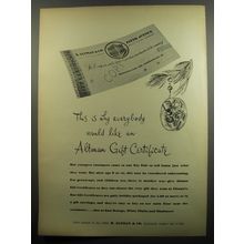 1951 B. Altman & Co. Gift Certificate Ad - This is why everybody would like