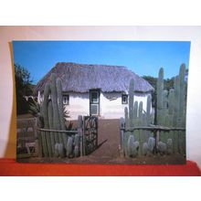 STRAW ROOFED COTTAGE, CURACAO, NETHERLANDS ANTILLES, CARIBBEAN unused postcard #