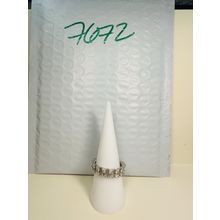Bomb Party Sz8 Revealed BP Ring Jewelry RBP Full Wrap Colorless Gems Rhodium P