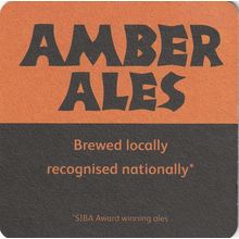 BEER MAT - AMBER ALES - BREWED LOCALLY - (Cat No 001) - (2008)