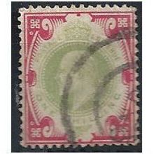 1902 SG257 1/- Dull Green & Carmine Good/Fine Used . . .