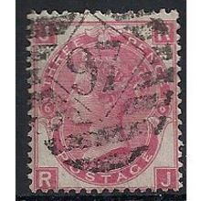 1870 SG103 3d Rose Plate 6 Good/Fine Used Check Letters "RJ".