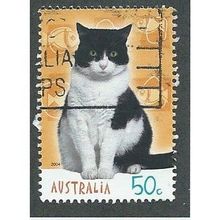 AUS 2004 50c 'CATS AND DOGS' FINE USED (EBID34-394)