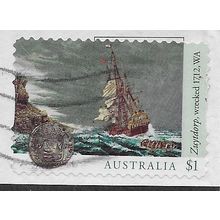 AUS 2017 $1.00 (S/A) 'SHIPWRECKS -ZUYTDORP' ON PAPER FINE USED (EBID25-847)